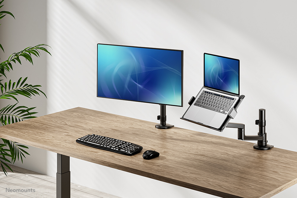 Neomounts DS20-425BL1 Tischhalterung für Laptops 11.6-17.3" - platzsparend